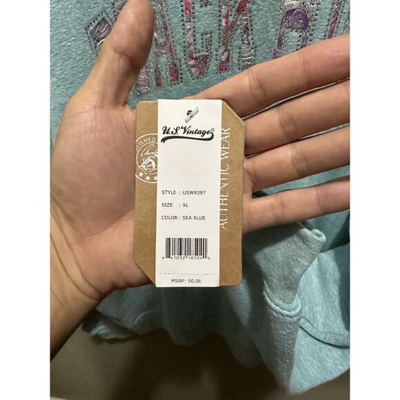 U.S. Vintage Black Hills South Dakota Bejeweled Pullover Oversized Sweater XL BN - Picture 4 of 5